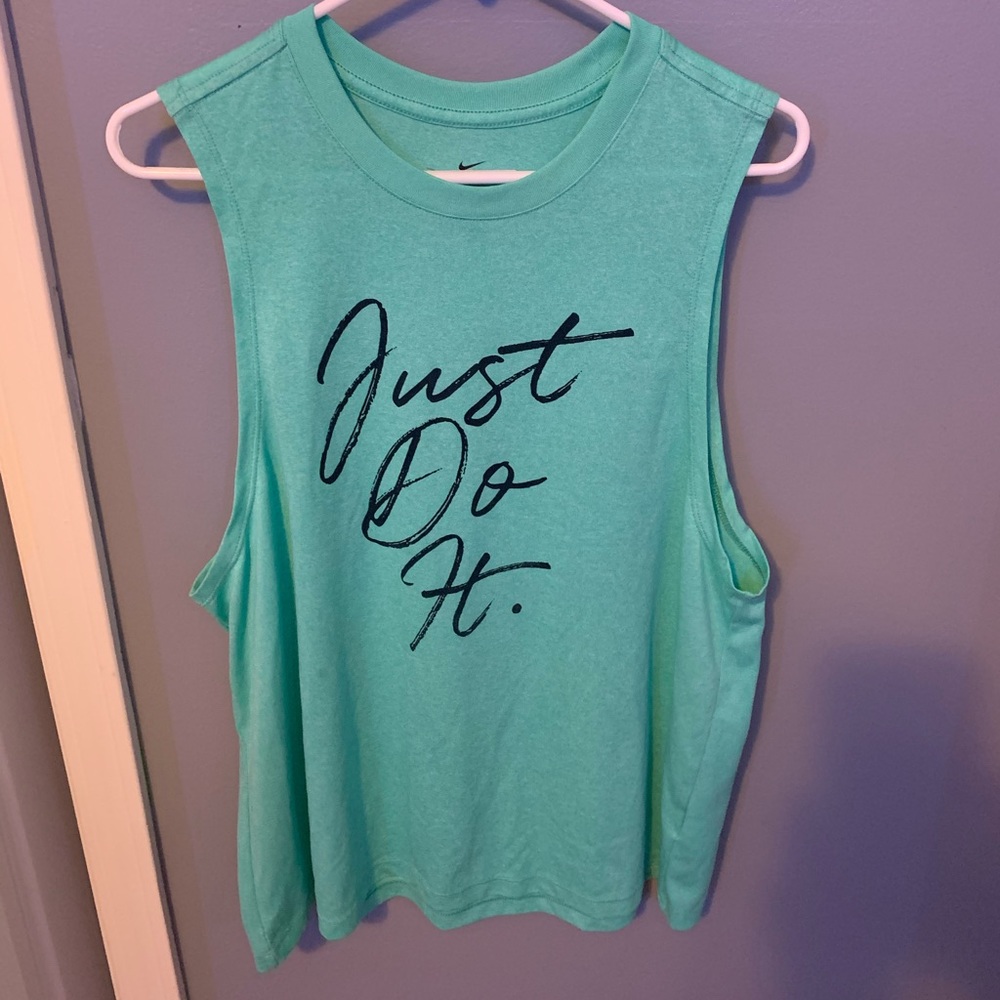 Turquoise Nike Tank Large